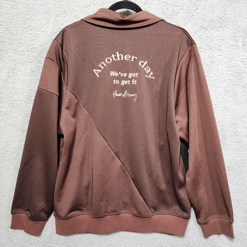 House Of Sunny Bowling Dad Jacket‎ Another Day We've Got To Get It Brown Size L
